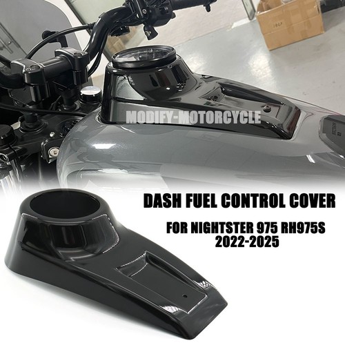 FOR HARLEY NIGHTSTER RH975S 2022-2025 Dash Fuel Control Panel Cover Vivid Black - Foto 1 di 9