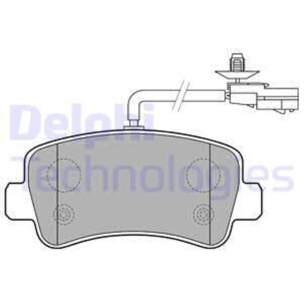 Delphi BremsbeläGe Hinten FüR Nissan NV400 Bus Renault Master III-image