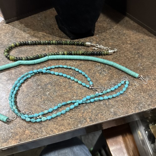 3Dtr Sterling & Natural Stone Necklaces (v) - Picture 5 of 12