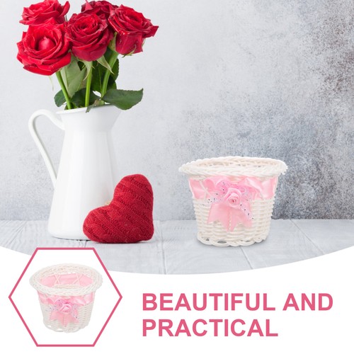 Wedding Candy Container Imitation Rattan Woven Basket Mini Flower Basket Candy - Picture 8 of 12