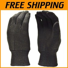 Heavy-Duty Black Work Gloves, Large (Pack of 300)