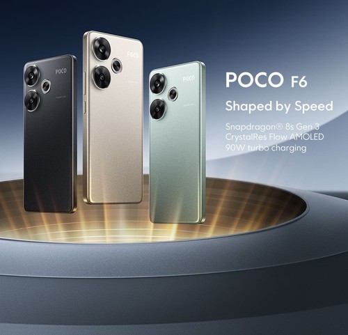 Poco F6 8+256 GB 6.67" 120Гц Snapdragon 8s Gen 3 5000mAh NFC Xiaomi sigillato