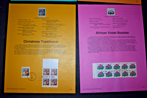 Set 35 - 1993 US Stamps - US Postal Service First Day Issue Souvenir Sheets - Picture 17 of 19