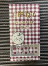 Red Aspen Press On Nail Dashes Short Square SANTANA’S SASSY SCARF