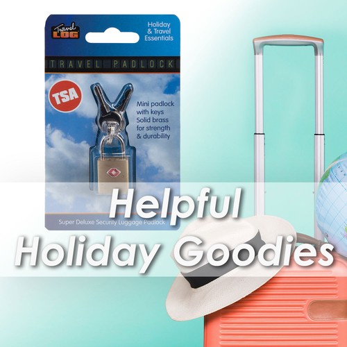 TSA Schlüssel Vorhängeschloss massiv Messing TSA zugelassen - für Urlaub, Gepäck 1 Stück gold - Bild 5 von 7