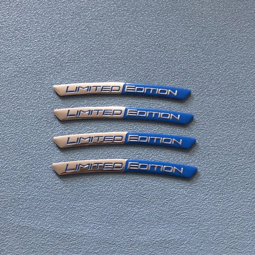 4x/Set LIMITED EDITION Auto Car Tire Wheel Hub Sticker Emblem Badge Decals Decor - Foto 14 di 15