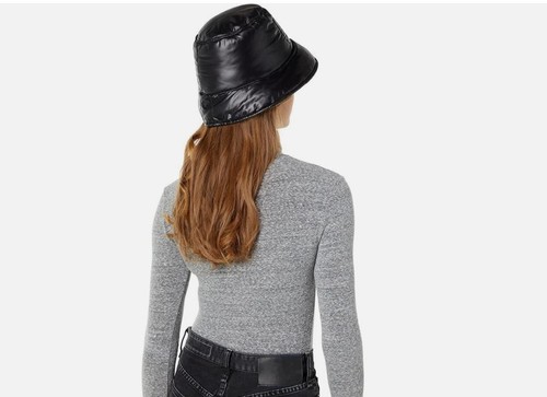 UGG logo quilted nylon women's bucket hat - Black - S/M - Picture 3 of 10