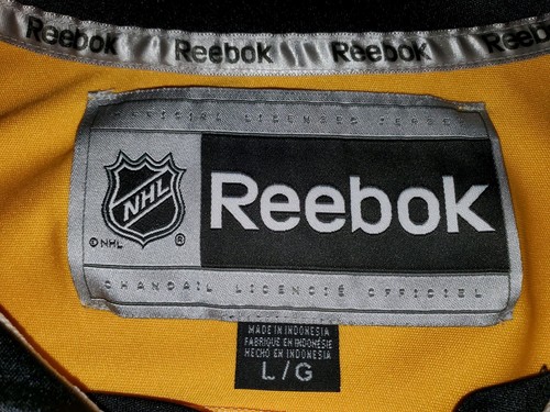 Vintage 2014 Reebok Premier Black BOSTON BRUINS Mens NHL Hockey Team JERSEY L - Picture 7 of 19