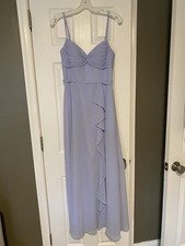 Azazie Purple Long bridesmaid Dress A4 Altered