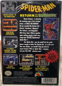 Spider-Man Return of the Sinister Six Nintendo NES New 1992 Sealed CGC 9.4 A+