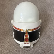 Vintage 1970 s Astro XR 47 Space Astronaut Helmet Placo Toys Cosplay white
