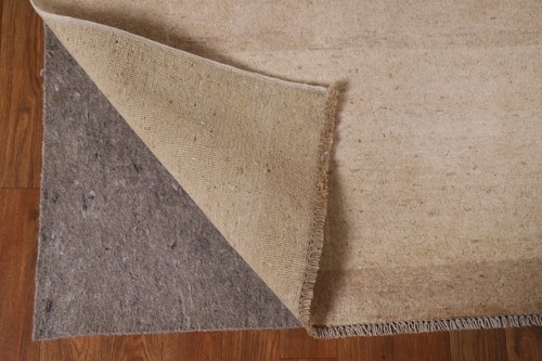 Handmade Gabbeh-Style Area Rug 5x8 Ft Contemporary Wool Carpet Solid Modern Rug - Picture 8 of 19