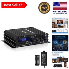 Compact Digital Amplifier - 40W RMS per Channel, Bluetooth 5.0  Subwoofer Ready