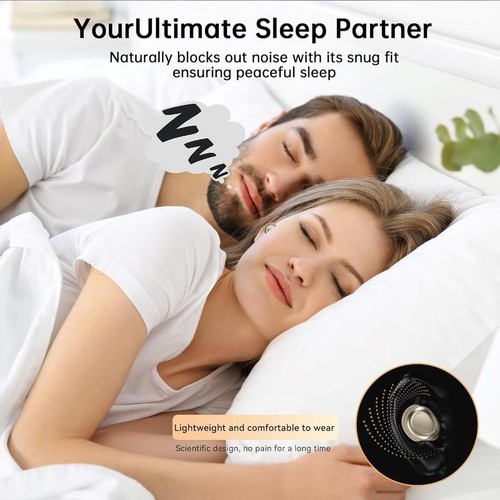 Biaze In-Ear Headphones Passive Noise Isolation Side Sleeping Earphones - Picture 2 of 13