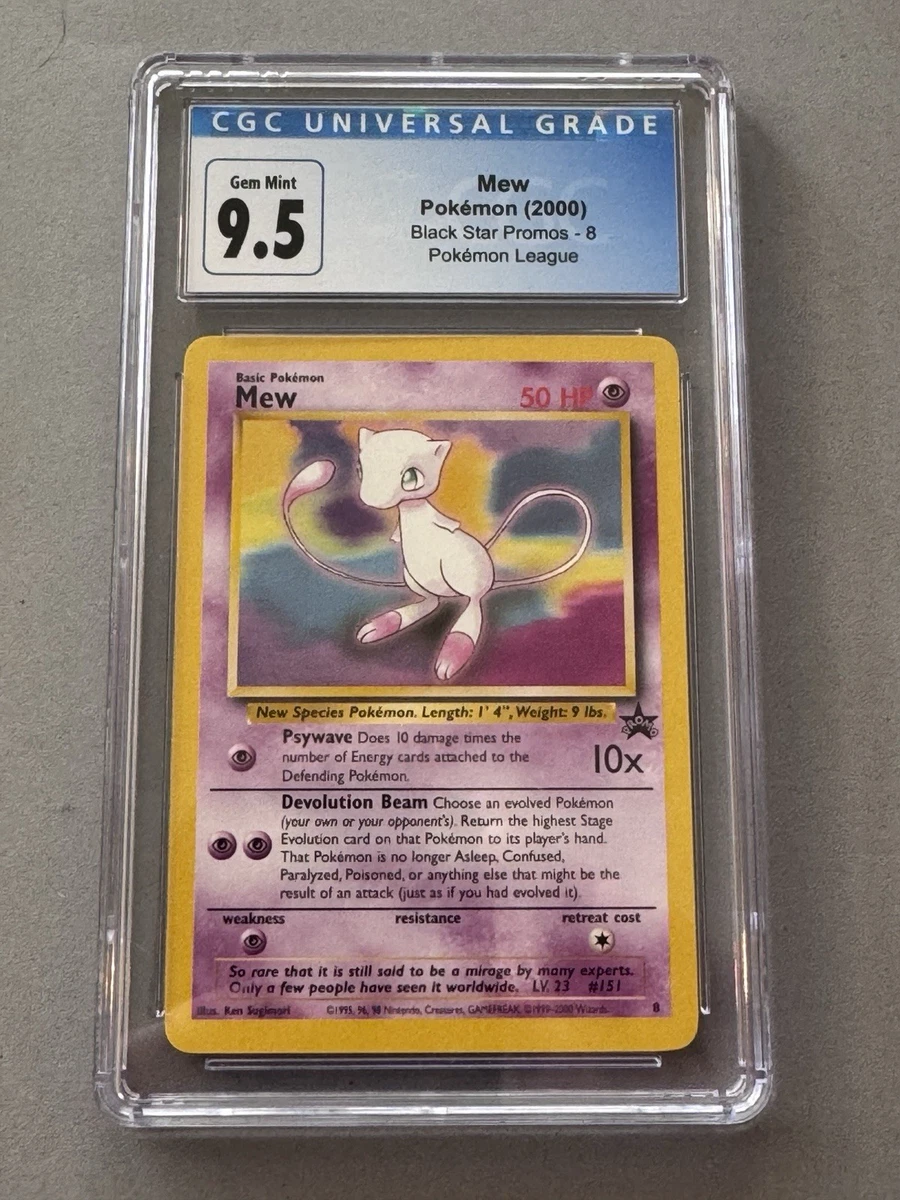 Mew Pokémon TCG Grade 9.5 Individual Collectible Card Game Cards