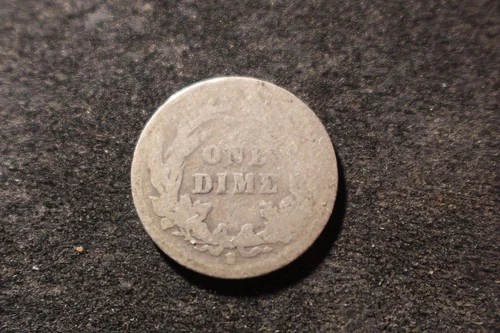 1896-S Full Date Barber Liberty Dime Reverse HZX