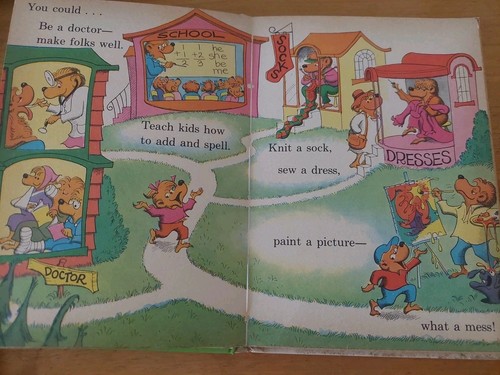 He Bear She Bear Stan & Jan Berenstain Vintage H/C 1975 Beginner Book Acceptable - Picture 11 of 14