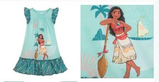 Size 4 Girls Moana Deluxe Nightgown NIP Disney Store