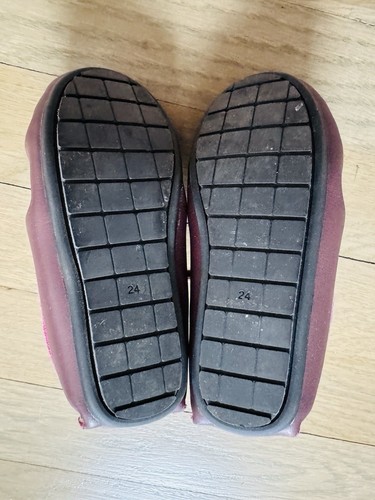 Perroquet Leder Kleinkind Burgunder Schnürschuhe Mokassin Booties Gr. 24 EU - Bild 9 von 11