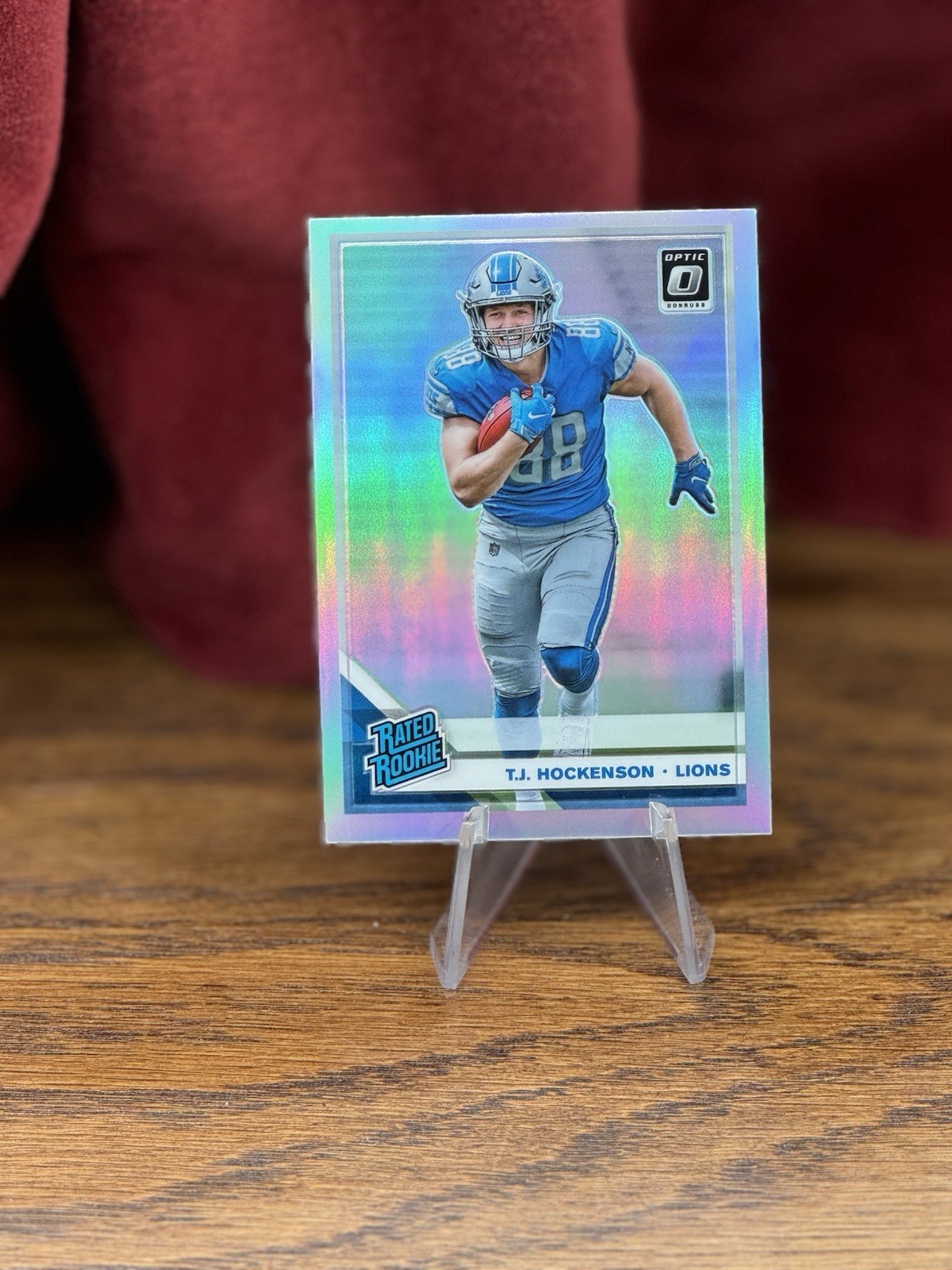 2019 Panini Donruss Optic - Rated Rookie T.J. Hockenson #171 Holo Prizm (RC)