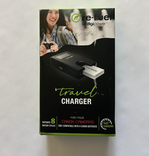 Travel Charger for Canon Cameras Supports 8 Battery Styles Fast Charging