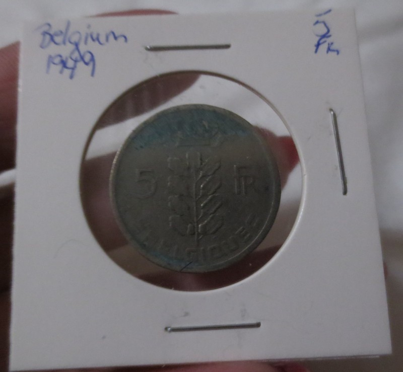 Belgium 5 Francs  COIN 1949 Dutch Text (B)