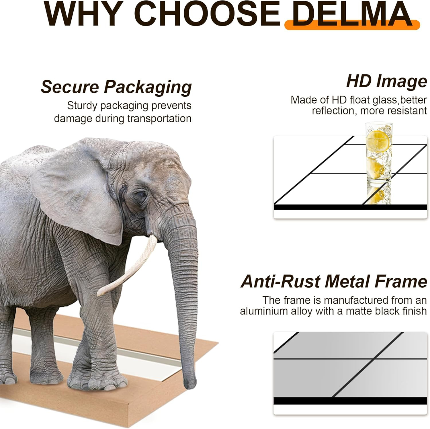 Large Full Length Floor Mirror for Bedroom, Living Room, Hallway - 28"X55" Windo