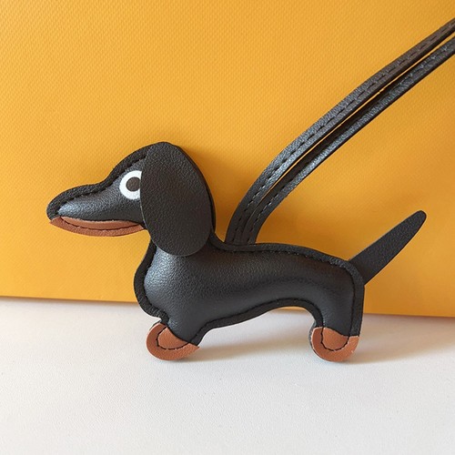 Dachshund PU Keyring With 18cm Strap For Bag - Picture 17 of 34