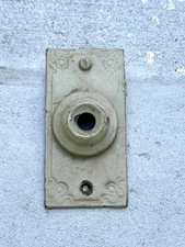 Vintage 4 inch Polished Brass Victorian Style Doorbell Cover Door Bell