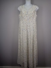 Toleen Floral Lace Dress Plus Size 1XL Open Back Long Romantic Cottagecore New