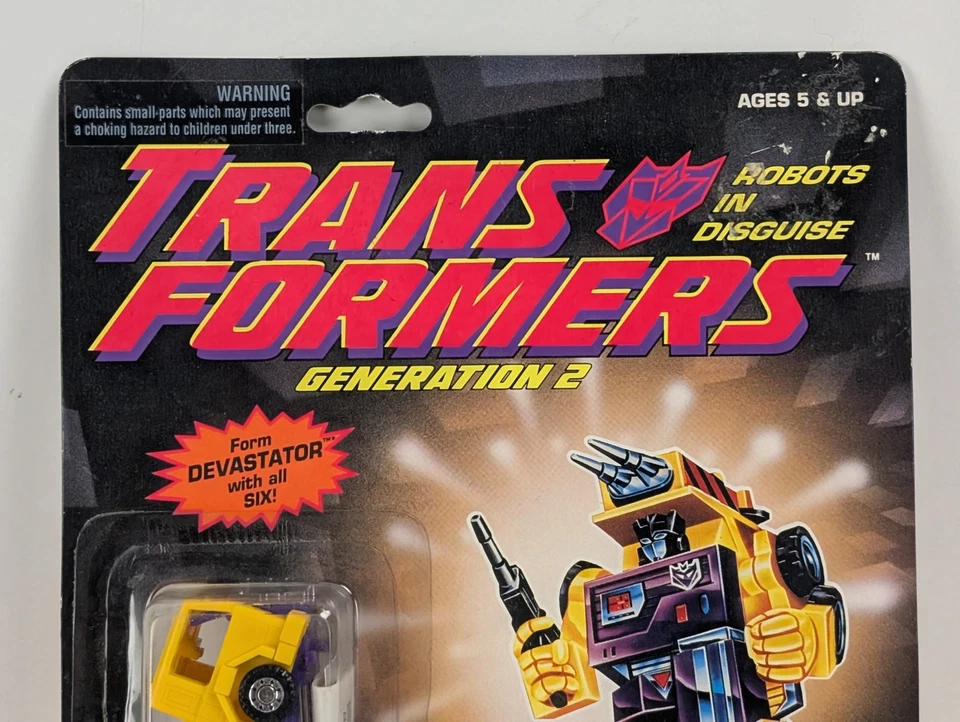 1994 Hasbro Transformers G2 Vintage Decepticon Mixmaster Constructicon Yellow - Image 3 of 4