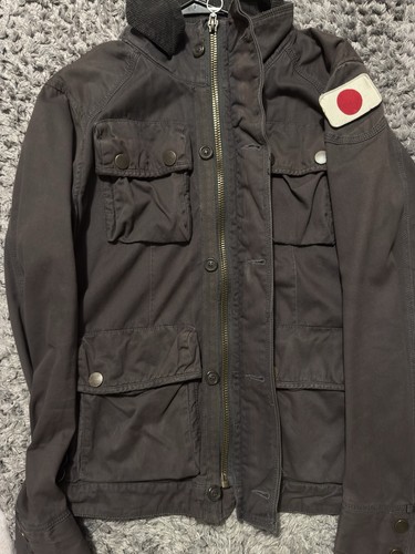 Superdry Limited Japan Jacke Herren Large Full Zip Tactical Flag Patch Vintage Biker - Bild 14 von 18