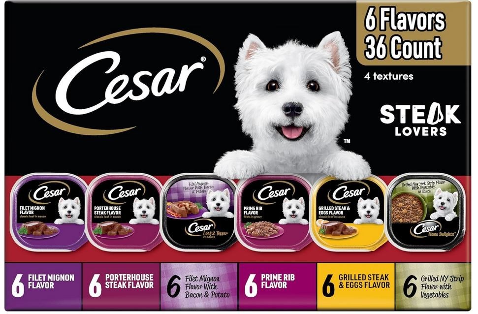 Steak Lovers Variety Pack, Adult, Wet Food For Dogs 36 Count