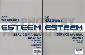 2001 suzuki esteem owners manual
