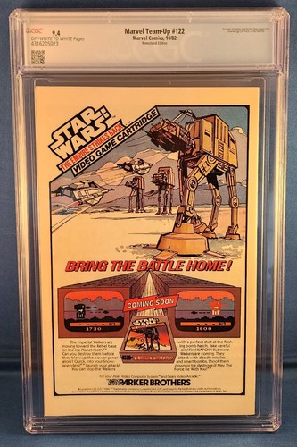 Marvel Team-Up Spider-Man & Man-Thing #122 CGC 9.4 1982 edición quiosco - Imagen 2 de 2