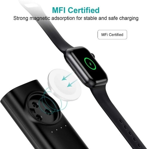 Choetech MFi Certified 2-In-1 Portable Wireless iWatch Charger Power Bank Dock - Picture 3 of 13