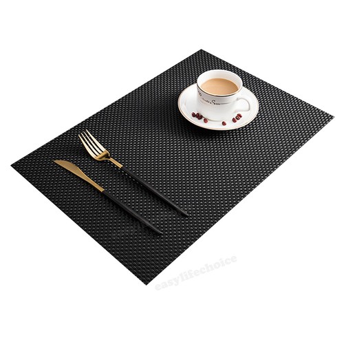 4X PVC Dining Table Placemat Tableware Placemats Kitchen Linen Mat Insulation - Picture 15 of 16