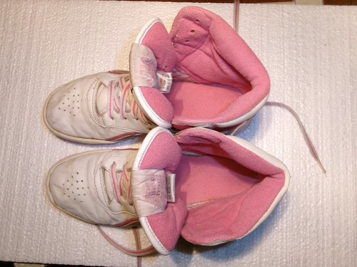 Zapatos de baloncesto Reebok Hi Top rosa para mujer talla 8 R709 TKC de colección de los años 80/90 - Imagen 8 de 17