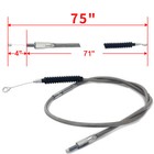 75" Stainless Clutch Cable For Harley Dyna FXDWG Softail Fatboy FLSTF Road Glide