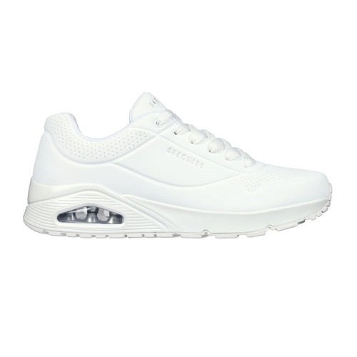 Skechers da Uomo Uno Stand On Air Scarpe Sportive con Memory Foam Bianche 52458 - Foto 1 di 7