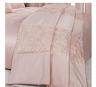 Sleepdown Sequin Leaves Luxury Bedspread in Pink 150 X 200 cm - NEW