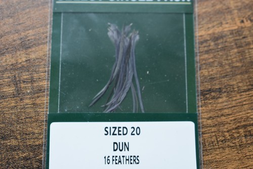 METZ, New Pack Size 20 Dun Dry Fly Hackle zum Fliegenbinden, Halsfedern - Bild 2 von 2
