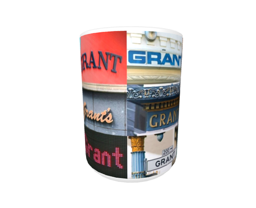 GRANT Coffee Mug / Cup featuring the name in actual sign photos - Picture 2 of 3