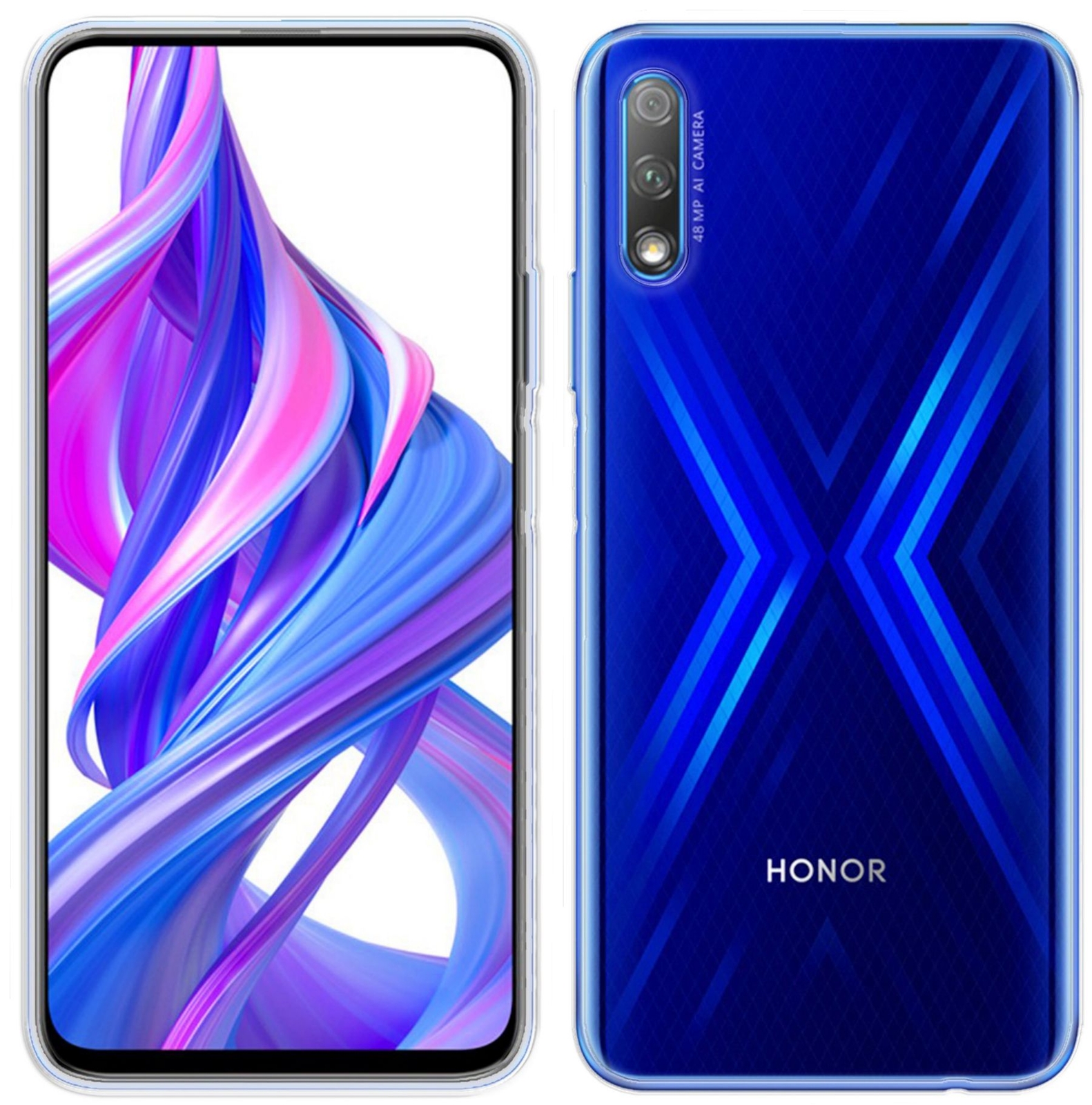 cofi1453 Силиконовый чехол Hülle Basic для ноутбука mit HONOR 9X, мягкий удобный чехол из ТПУ 