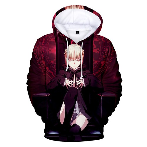 Men Women Fate Stay Night Saber Cosplay 3D Hoodie Sweatshirt Pullover Coat Tops - Bild 10 von 37