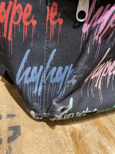 Hype Rucksack Backpack Back & Multicolor Graffiti Unisex Tasche - Bild 5 von 22