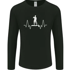 Paddleboard Pulse Paddle Boarding ECG Mens Long Sleeve T-Shirt