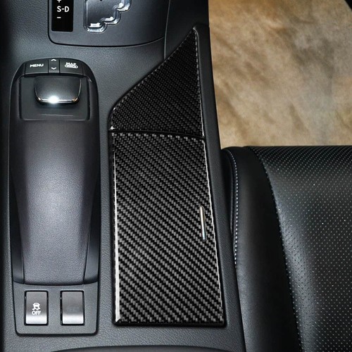 Real Carbon Fiber Water Cup Holder Panel Cover For Lexus RX RX350 RX450h 2010-15 - Picture 7 of 24