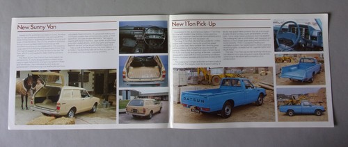 DATSUN VANS & TRUCKS orig 1981 UK Mkt Sales Brochure - E23 Urvan Sunny Cabstar - Picture 3 of 5