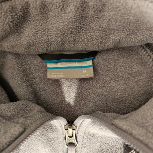 Columbia Gray Full Zip Fleece Size Medium Youth 10-12 Mock Neck - Picture 6 of 13